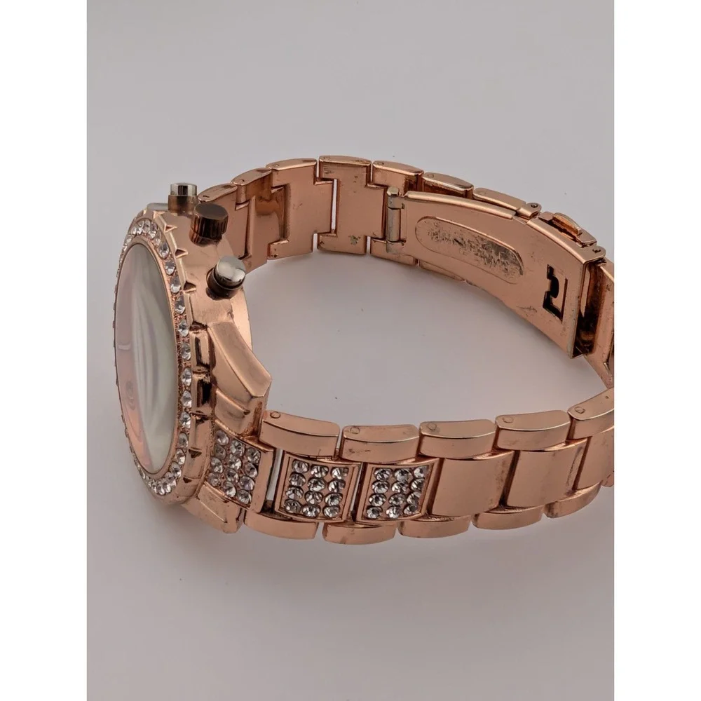 Geneva Women's Quartz Watch Rose Gold 7.75